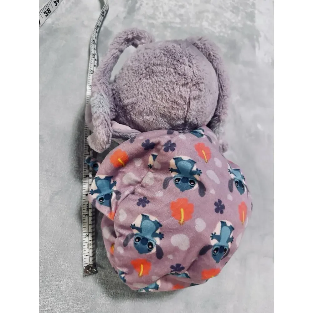 Disney Parks Babies Lilo and Stitch - Angel in a Blanket Pouch Plush